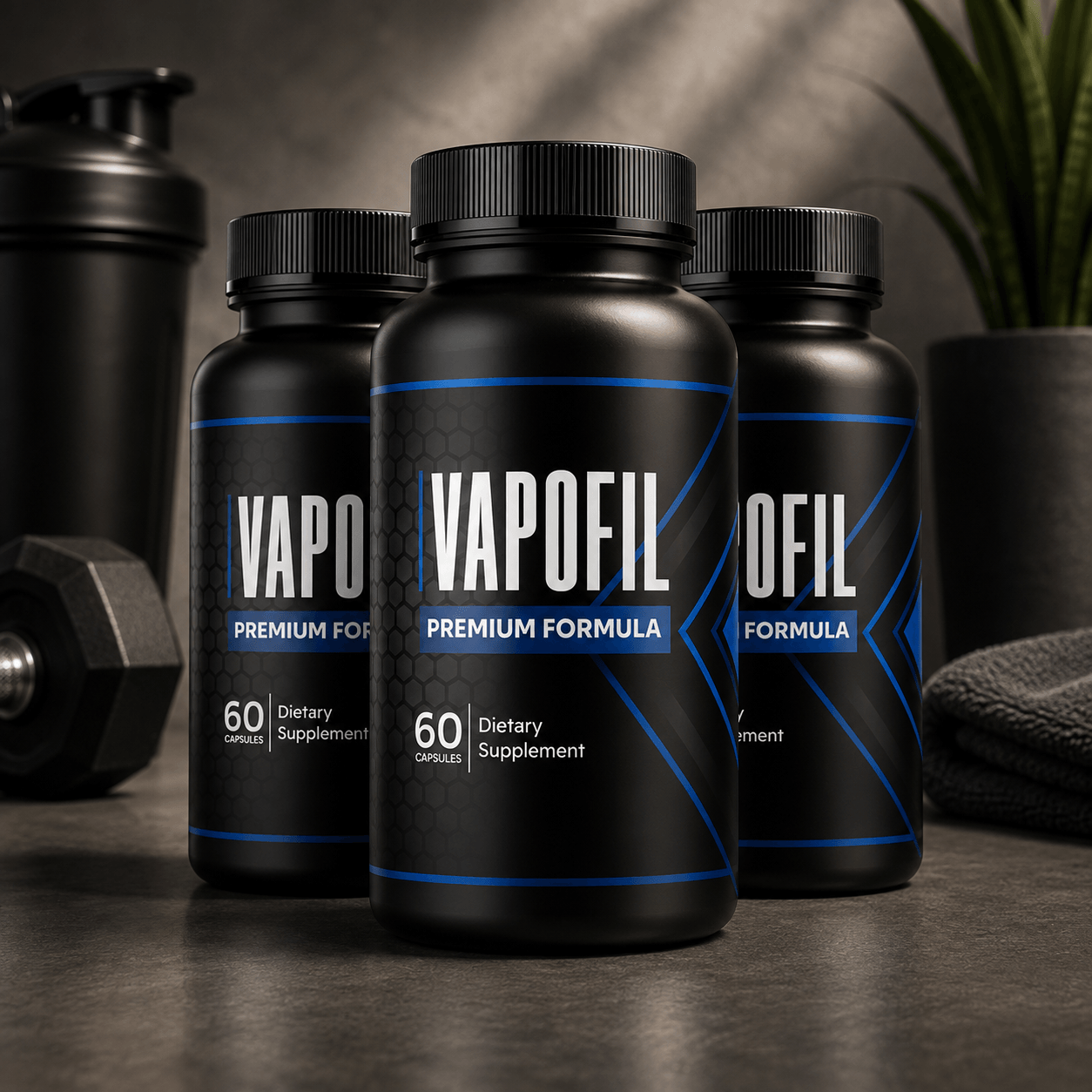 Vapofil male performance supplement bottle