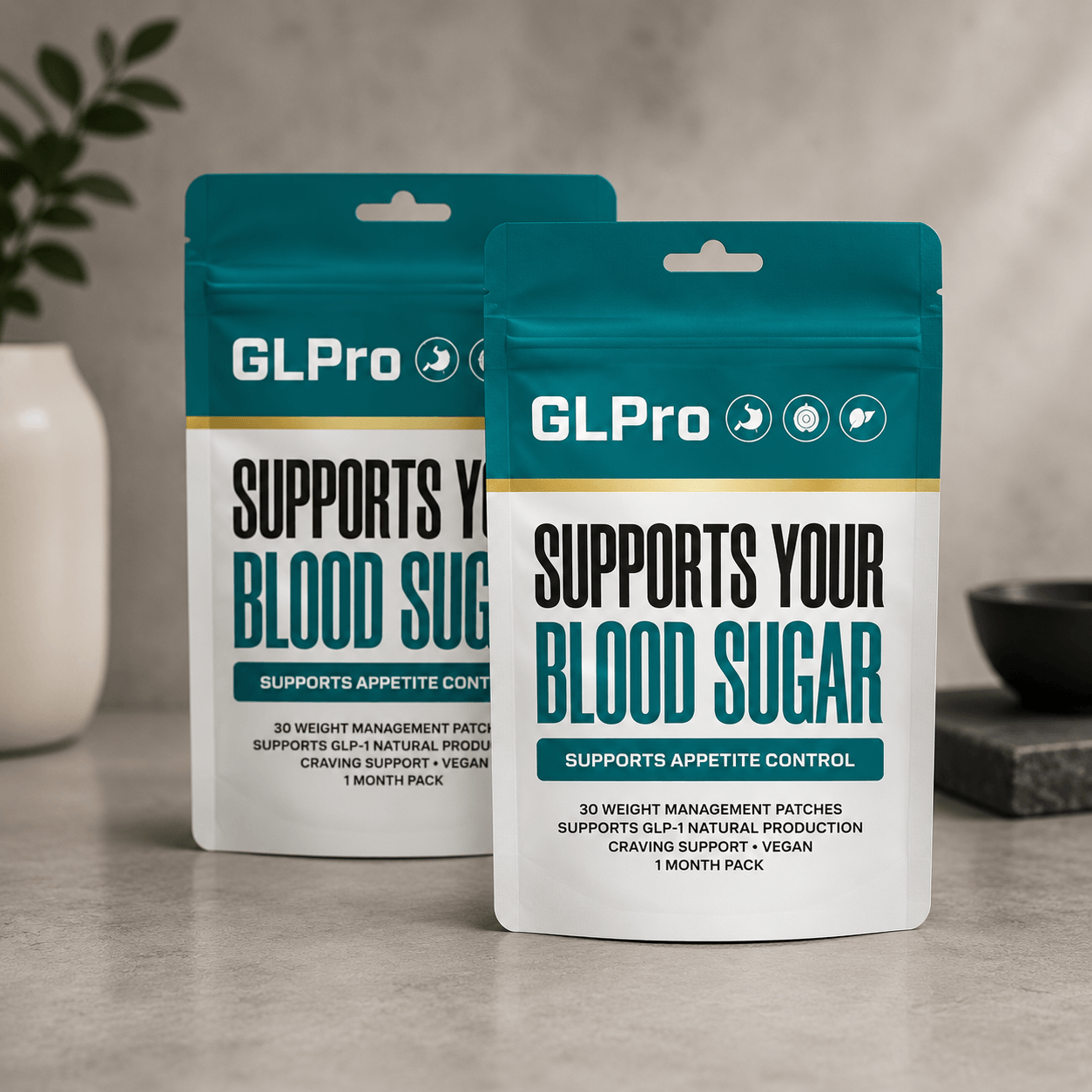 GLPro Patches GLP patch supplement bottle