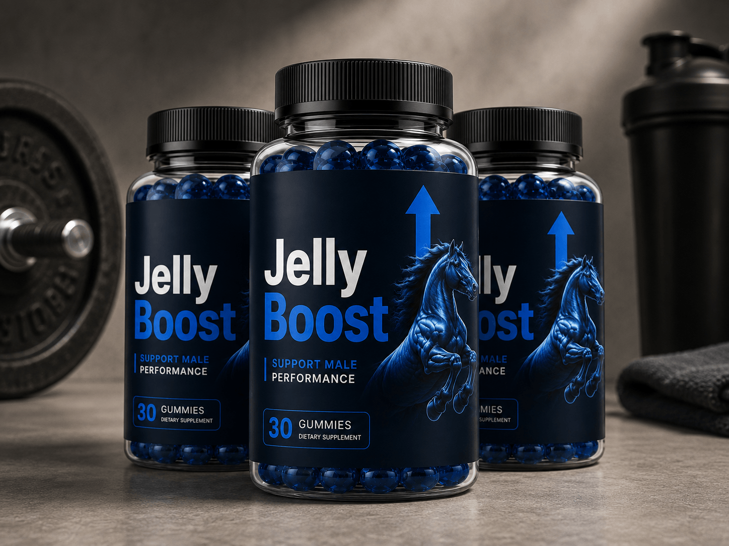 JellyBoost male performance supplement bottle