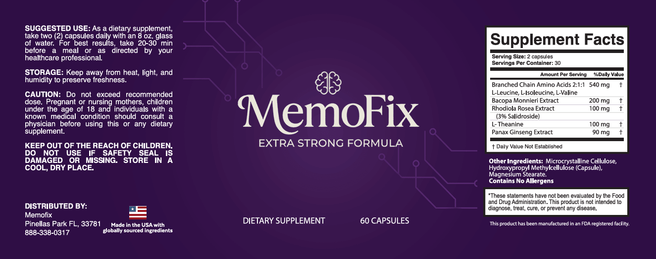 MemoFix trust banner