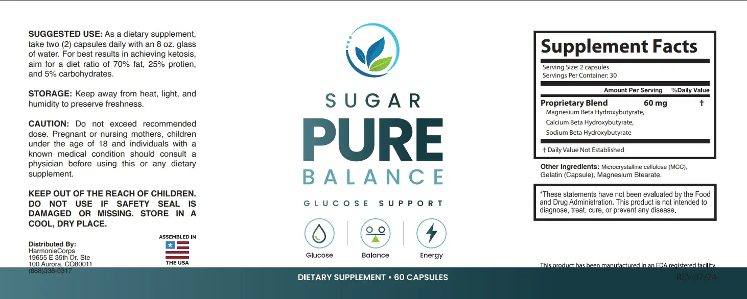 Sugar Pure Balance trust banner