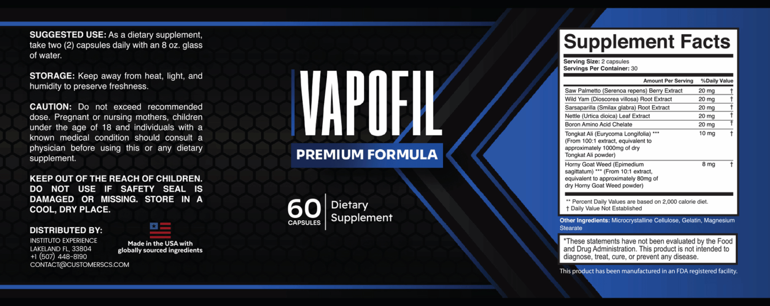 Vapofil trust banner