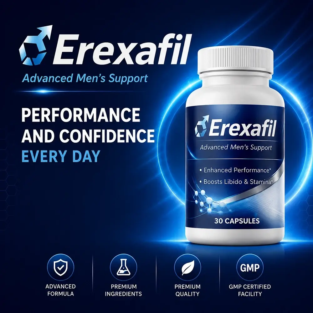 Erexafil male vitality supplement bottle