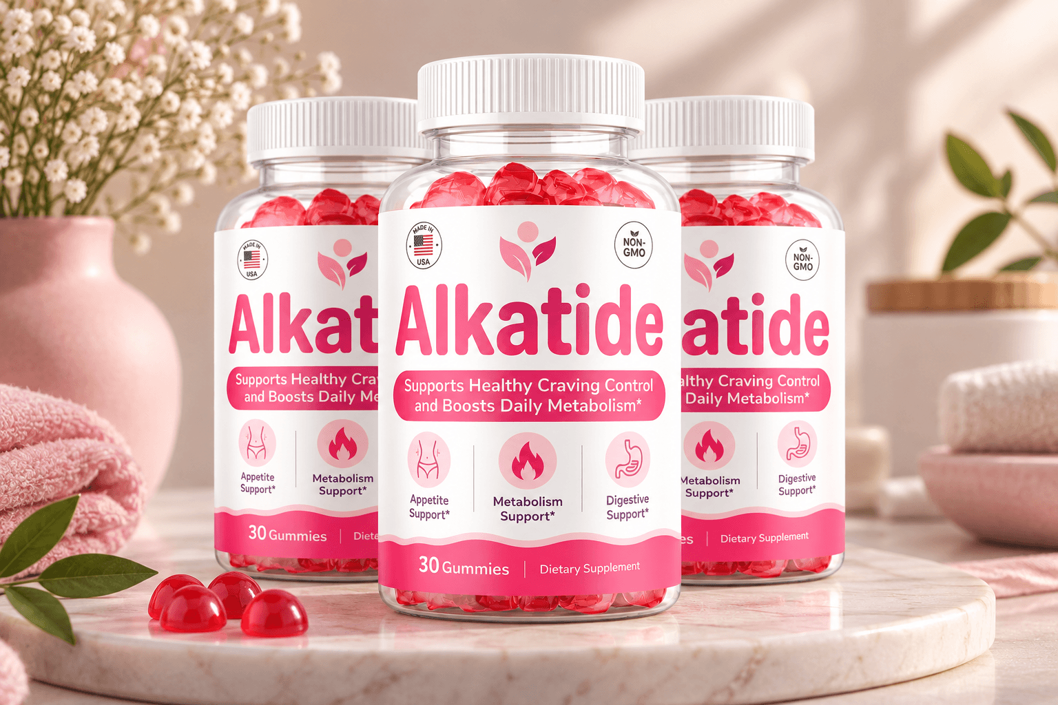 AlkaTide metabolism and weight management support supplement bottle