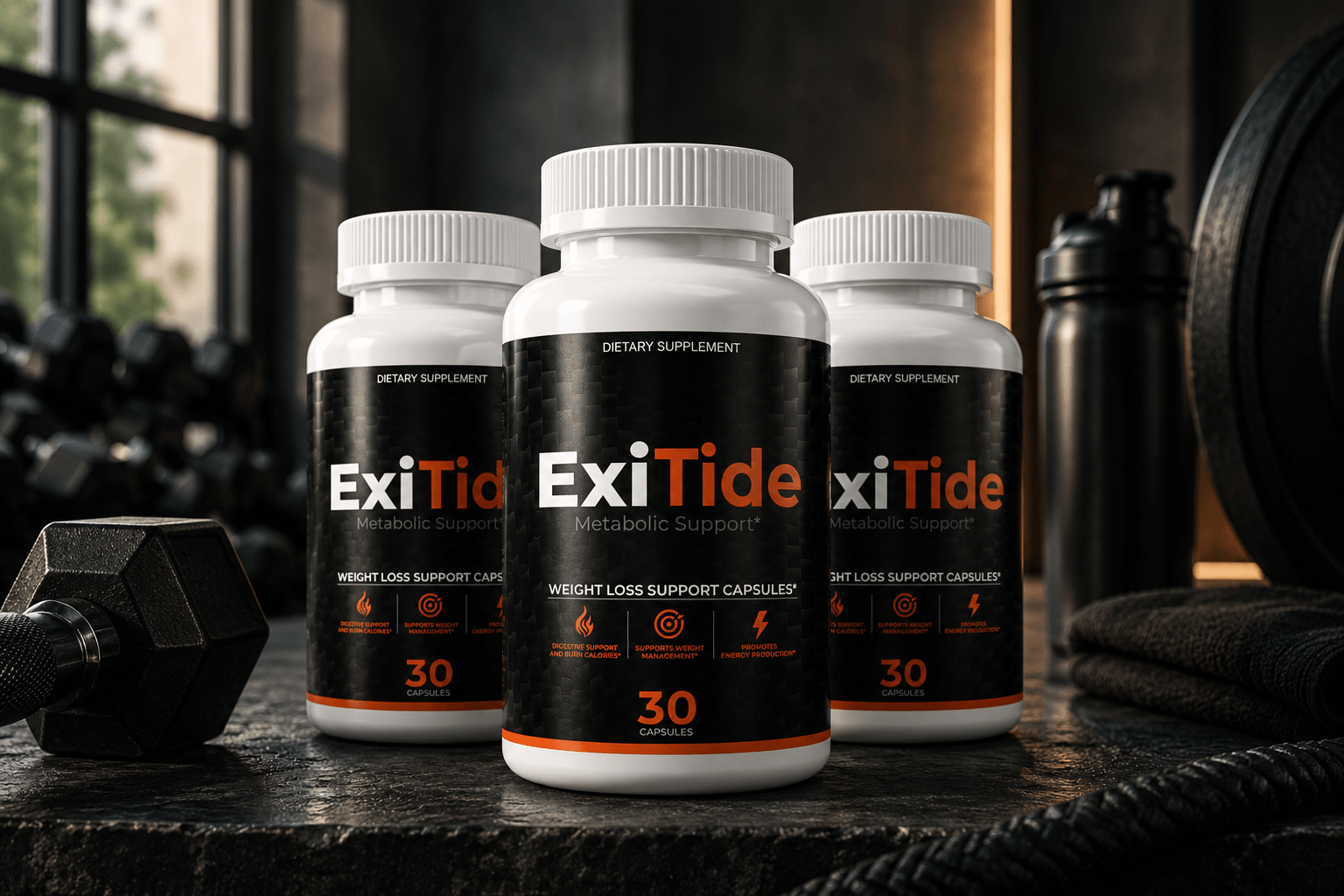 ExiTide metabolic and digestive support supplement bottle