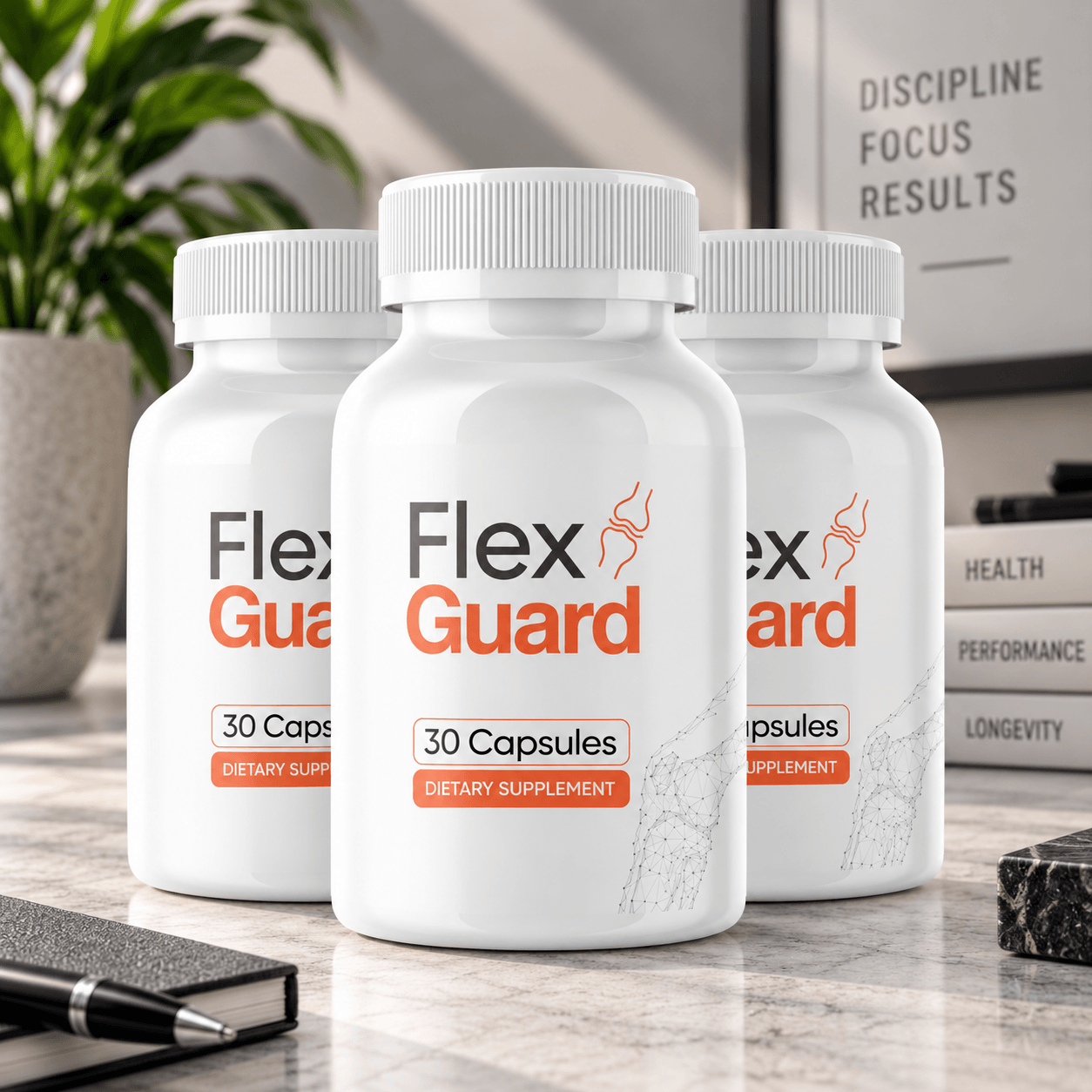 Flex Guard joint health supplement bottle