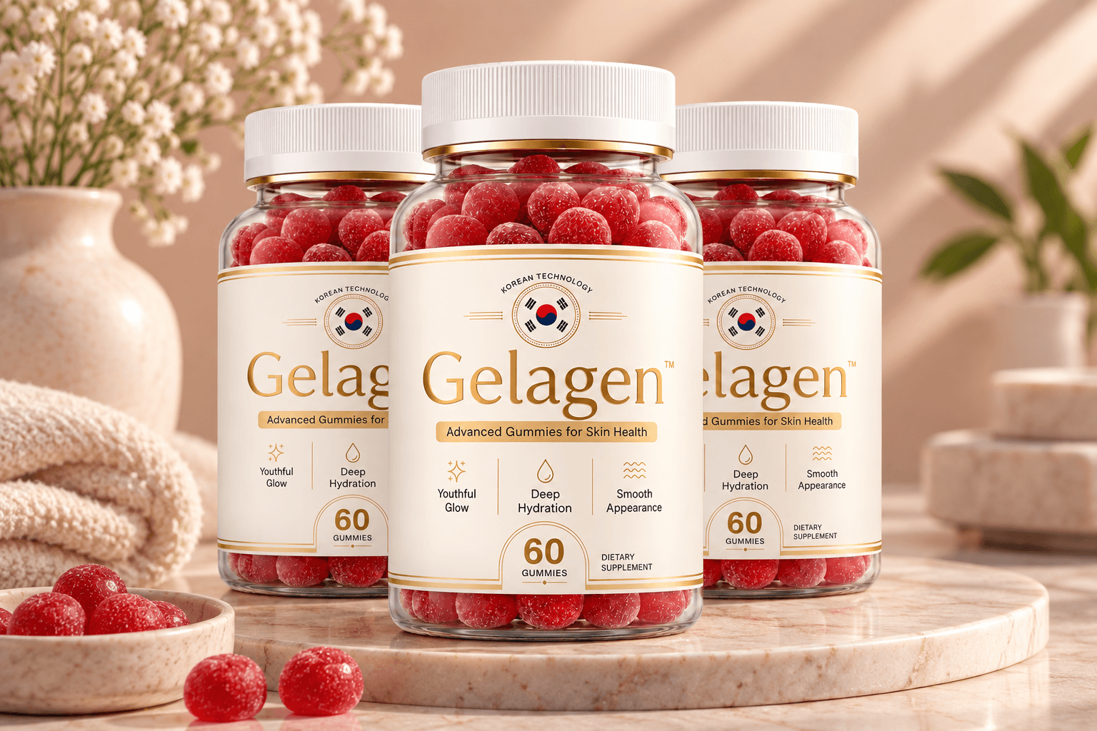 Gelagen skin health supplement bottle