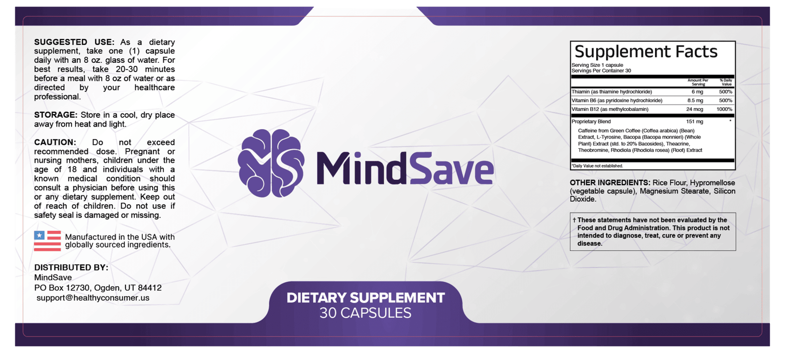 MindSave trust banner