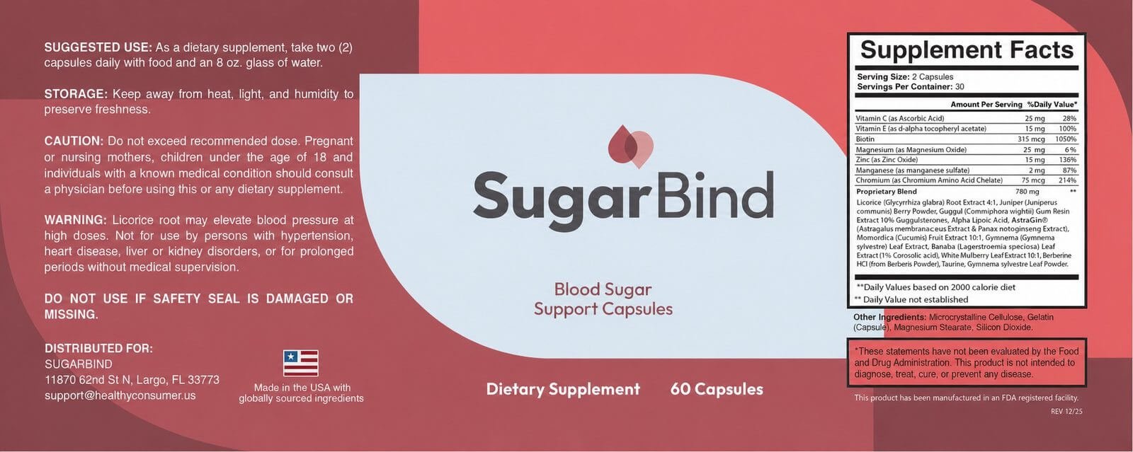 SugarBind trust banner